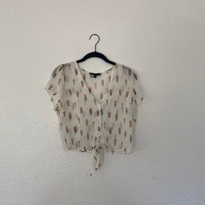 Cactus print blouse